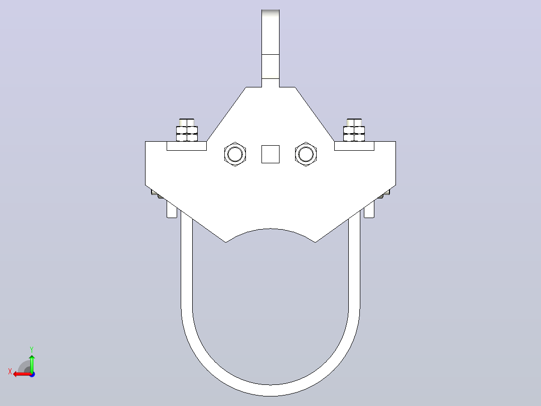 GB╱T 17116.2-2018[水平管道管箍管夹（型式112）112-225-A-8-4-B]后视图