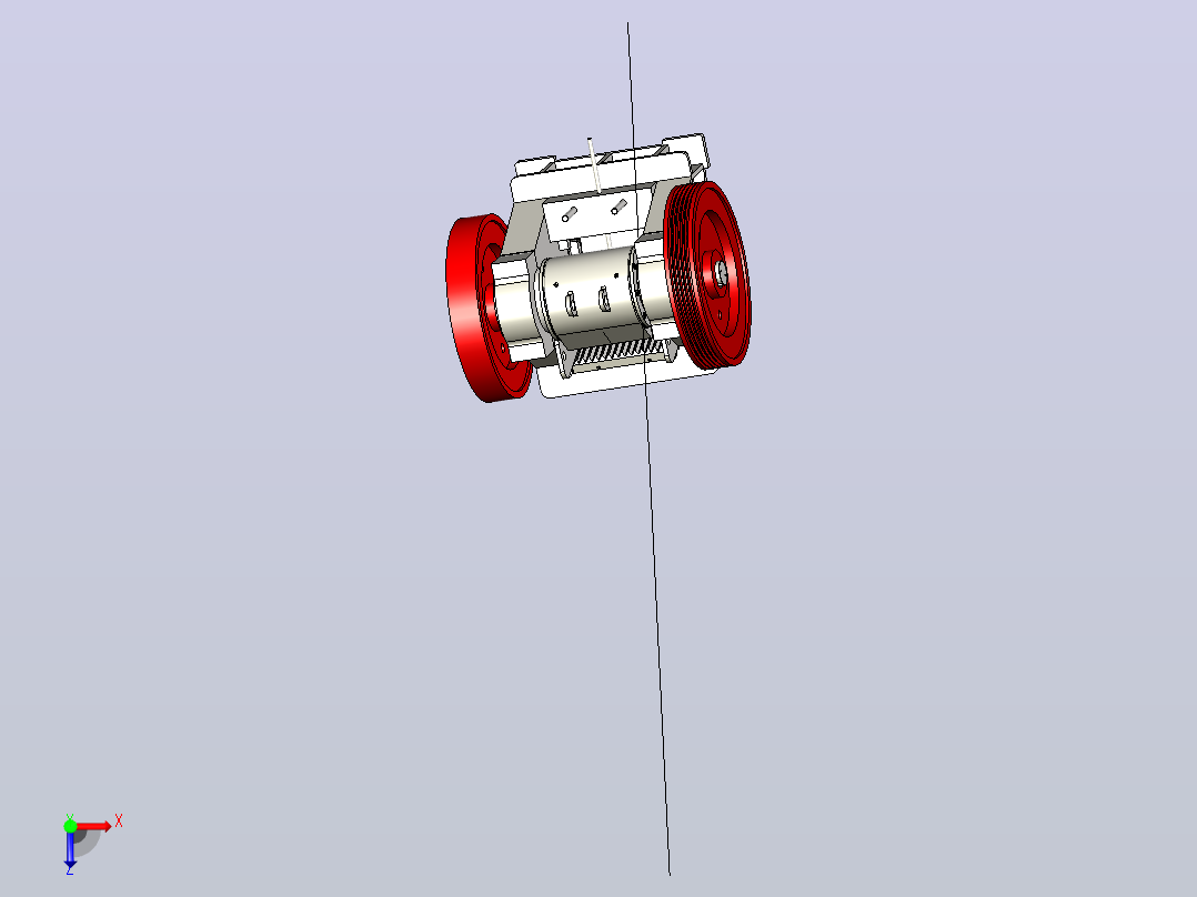 颚式破碎机（总成）jaw-crusher-parts-模型格式为 stp俯视图