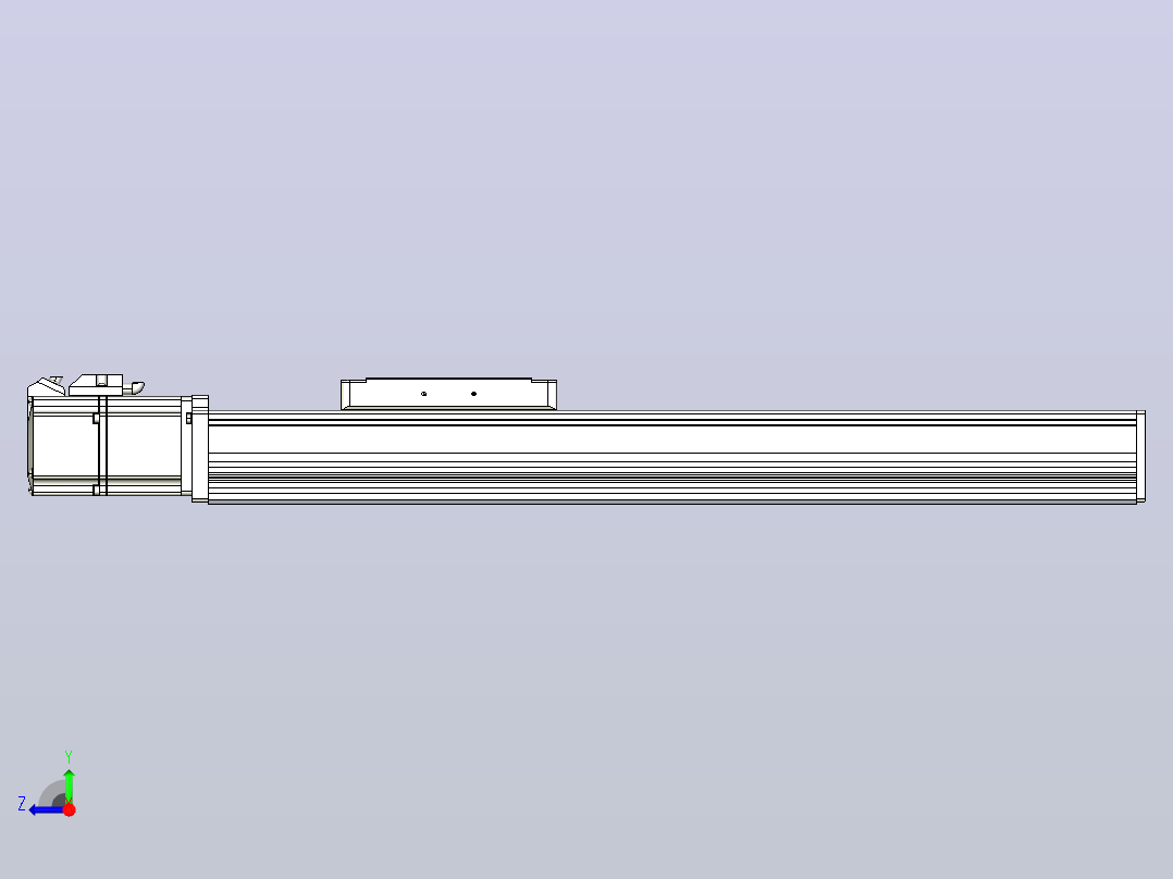 滚珠丝杠直线轴带导轨全封闭TPA-HCR-105D-1610C-L300-M-C-P40-N3右视图