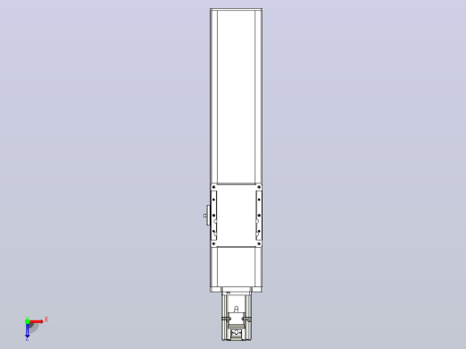 滚珠丝杠直线轴带导轨全封闭TPA-HCR-105D-1610C-L300-M-C-P40-N3俯视缩略图