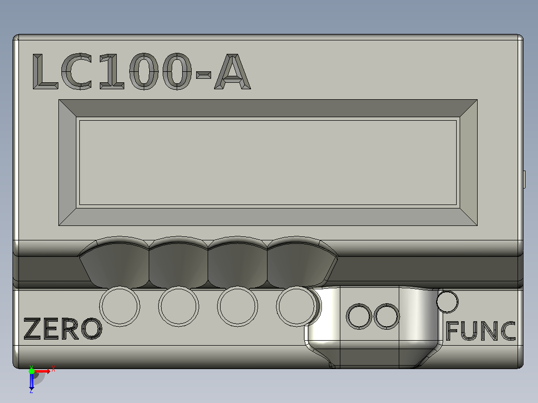 LC100-A LC仪表盒俯视图