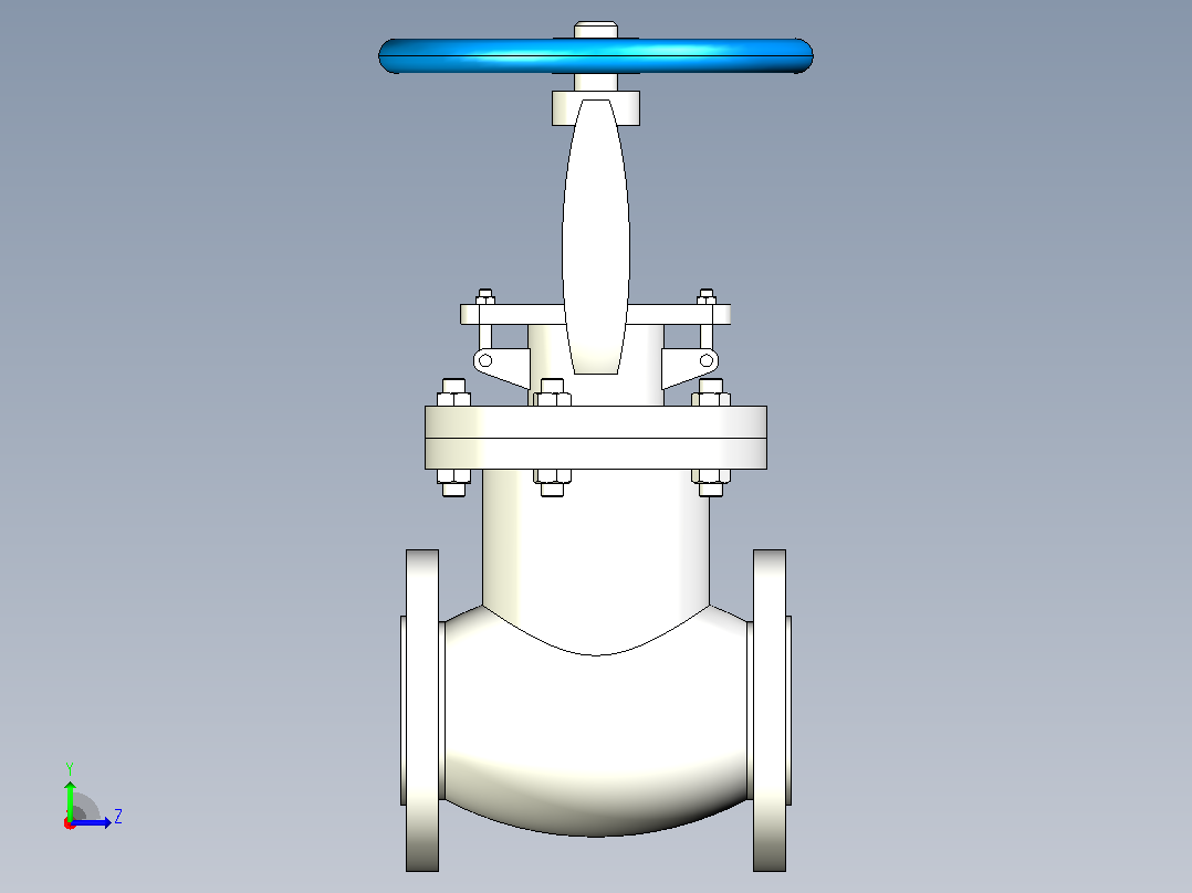 J41H-Y-Class150Lb APII美标截止阀[2.5]左视图