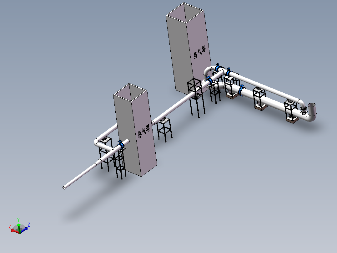 管路及阀门系统主视图