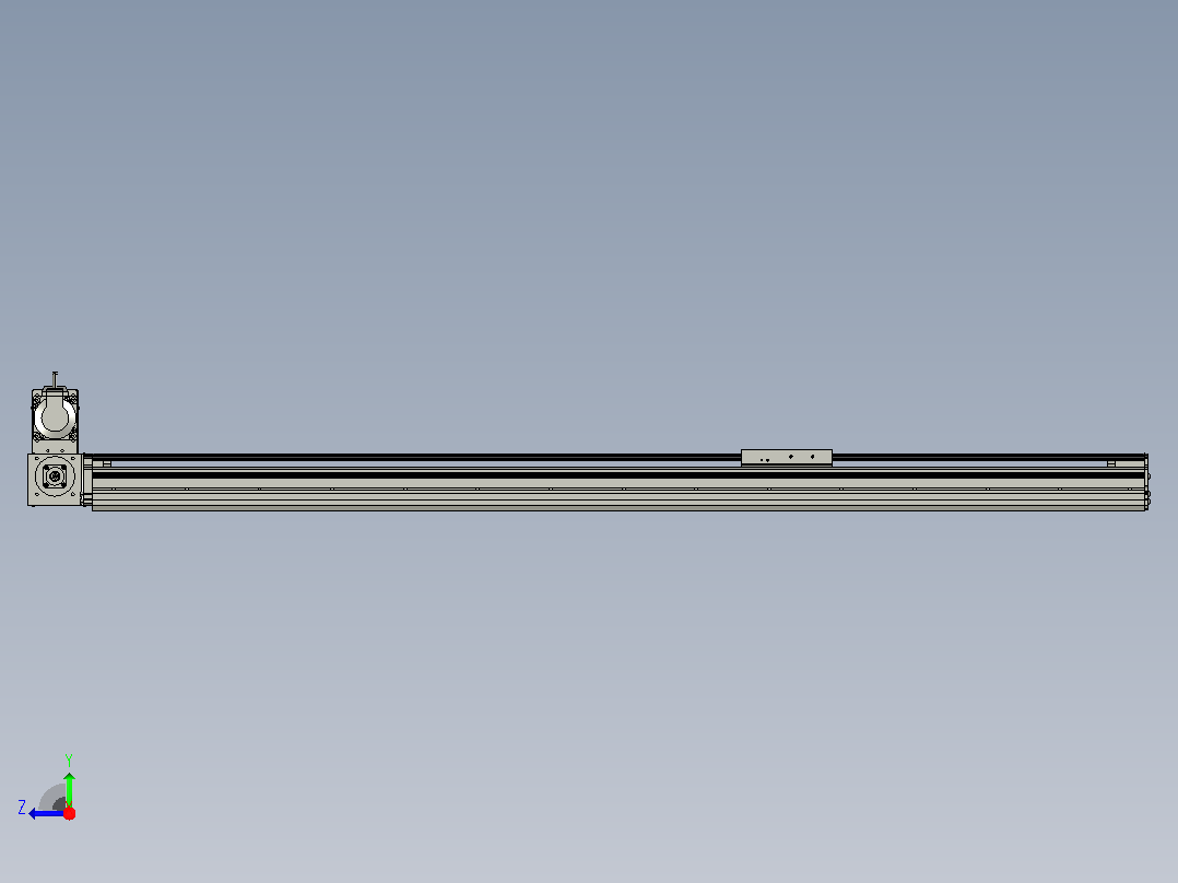 MT120BT半封闭皮带滑台[MT120BT.L100.1200.LU.P40.C3]右视图