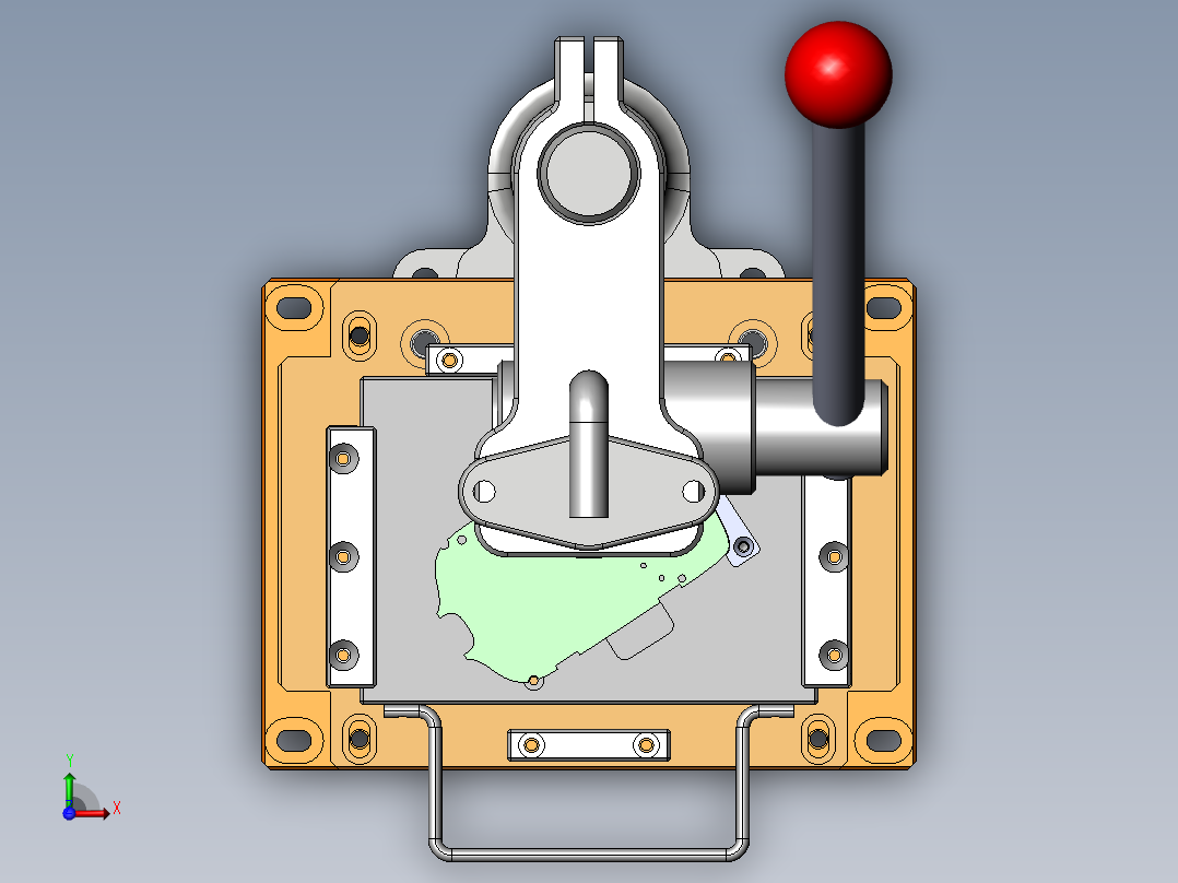手动铆压治具前视图