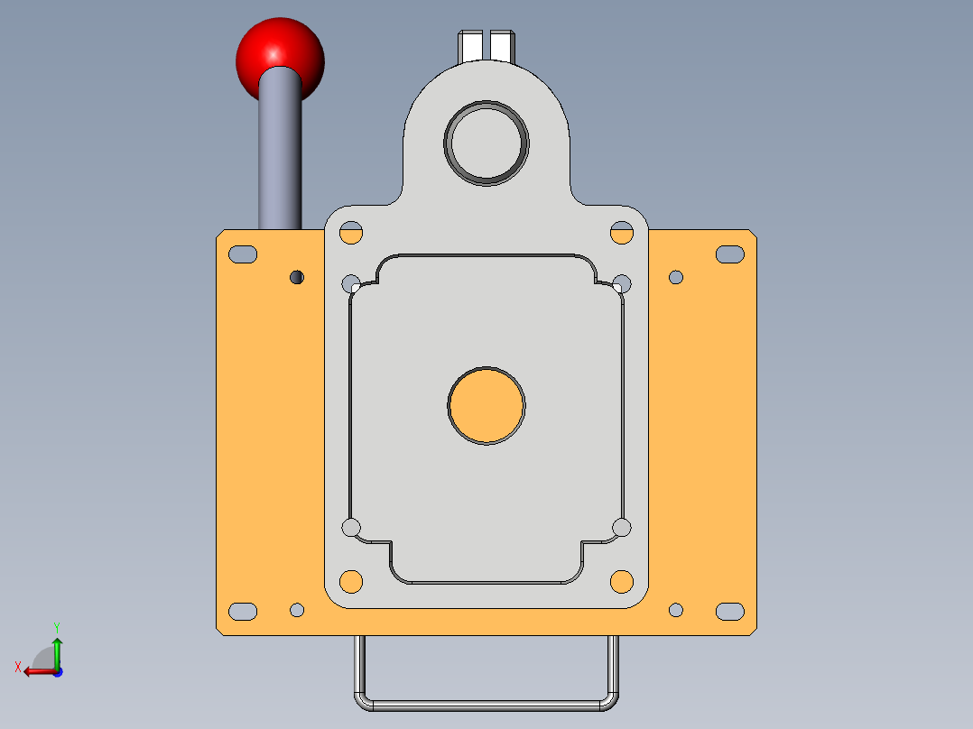 手动铆压治具后视图