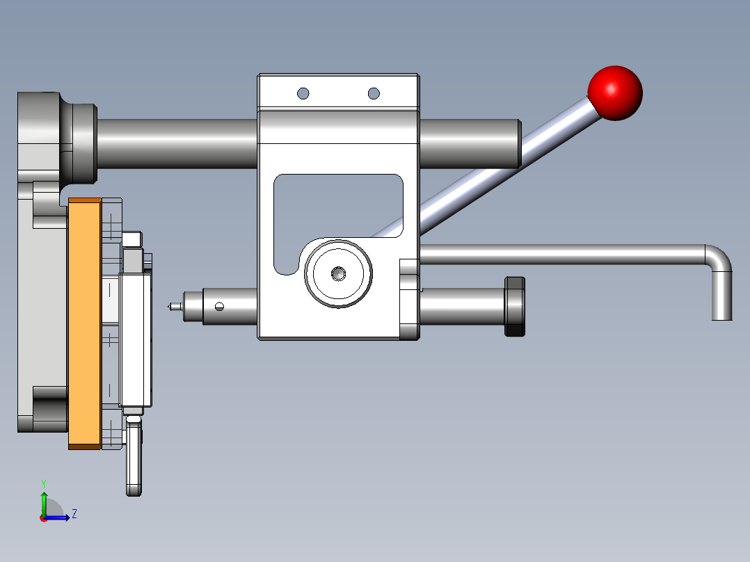 手动铆压治具左视图