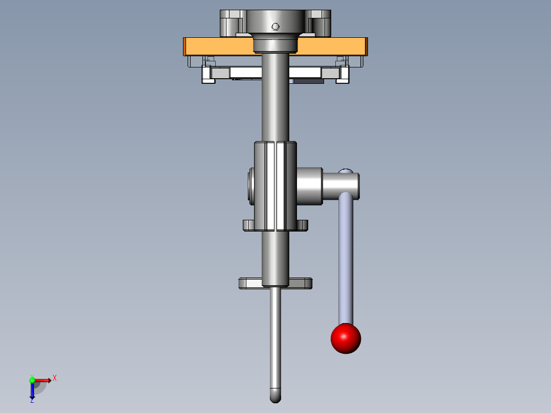 手动铆压治具俯视图