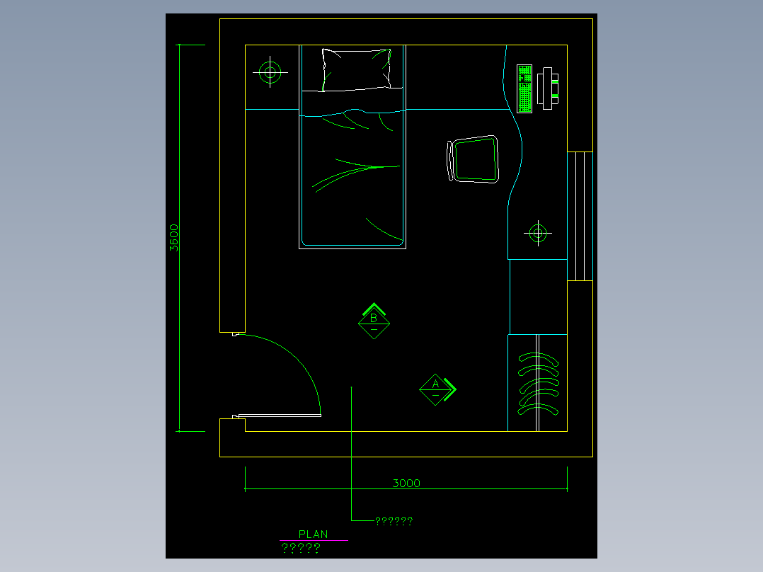 家装类CAD土块(二)-FH01074E