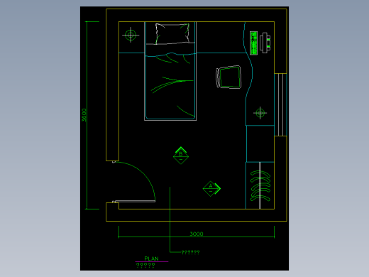 家装类CAD土块(二)-FH01074E