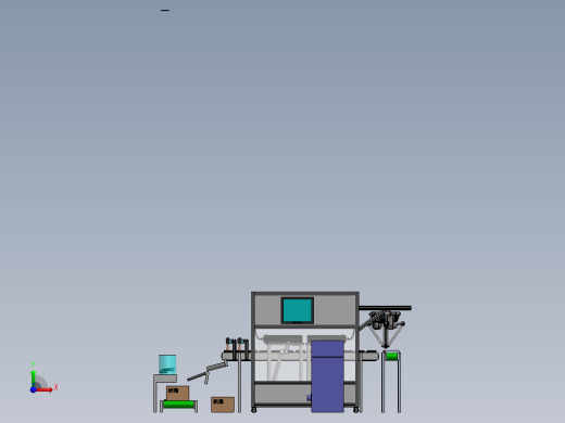 双机械手抓料激光打码出料机sw18可编辑前视缩略图