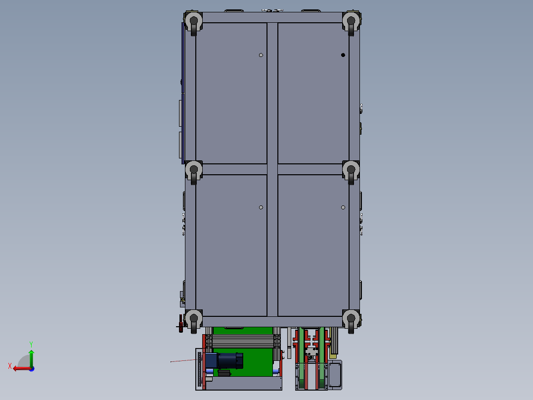 识别分拣机后视图