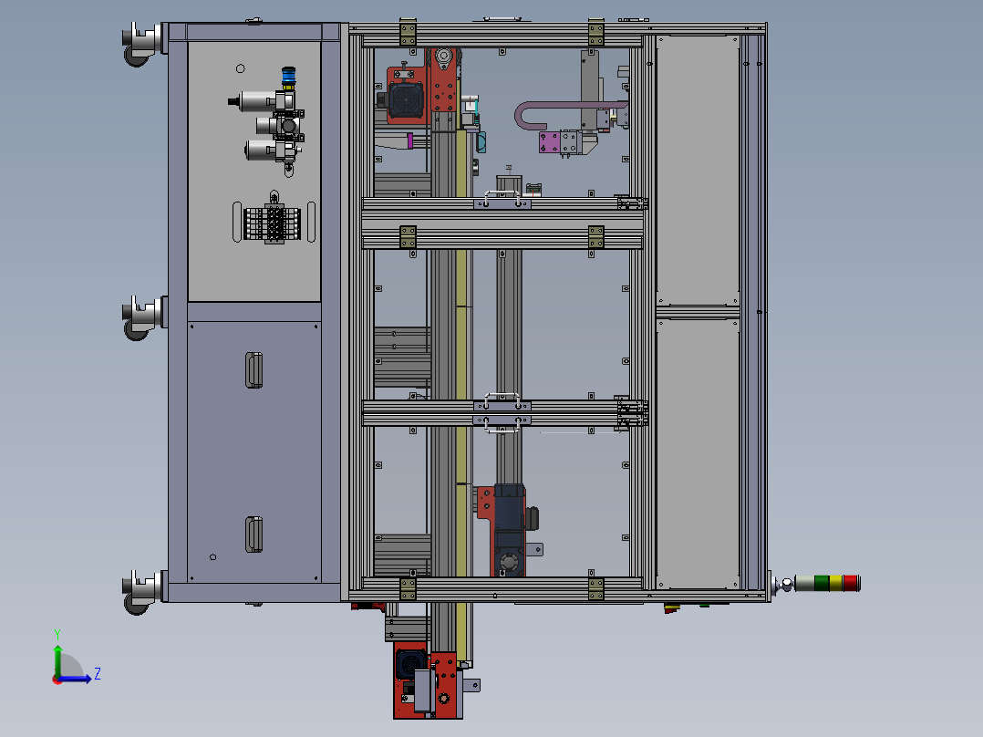 识别分拣机左视图