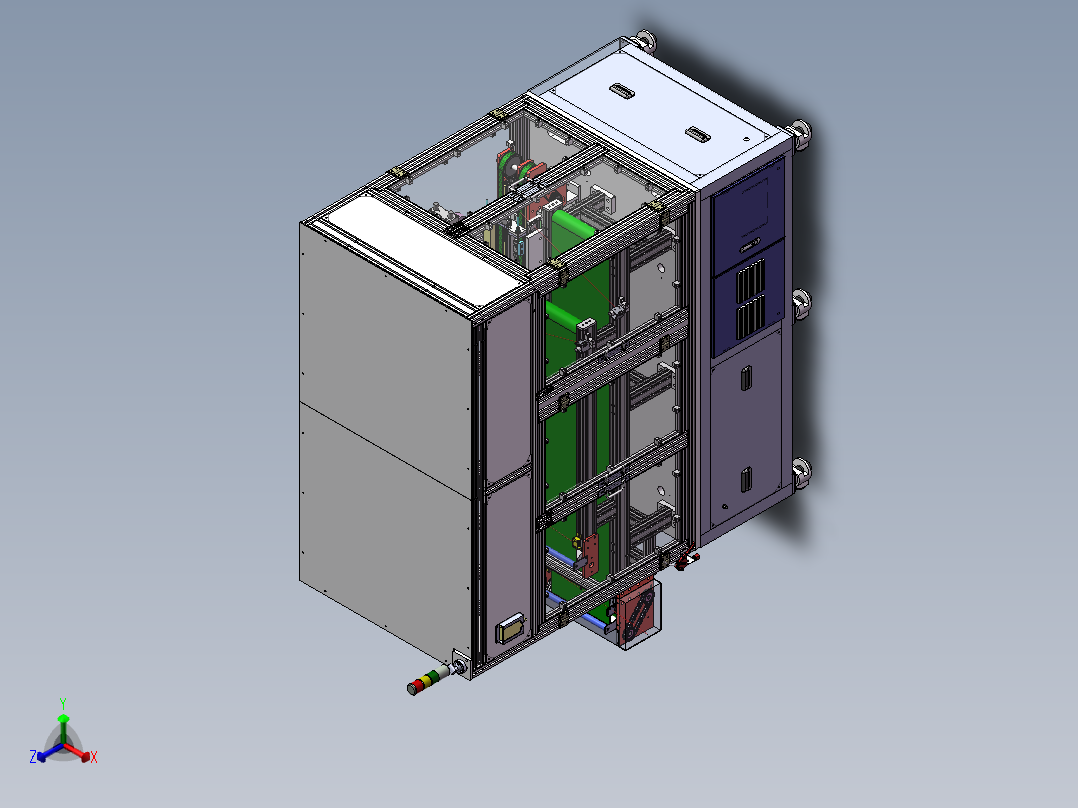 识别分拣机正等轴测图