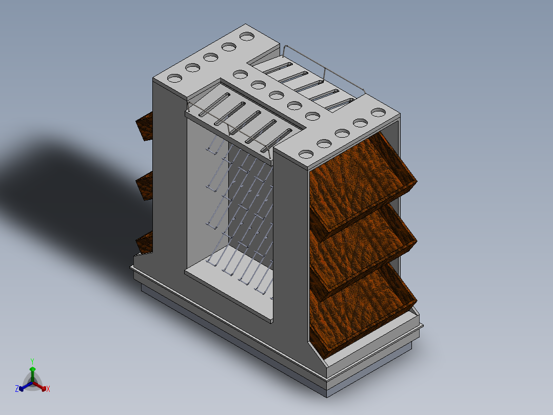 葡萄酒架葡萄酒储藏室正等轴测图