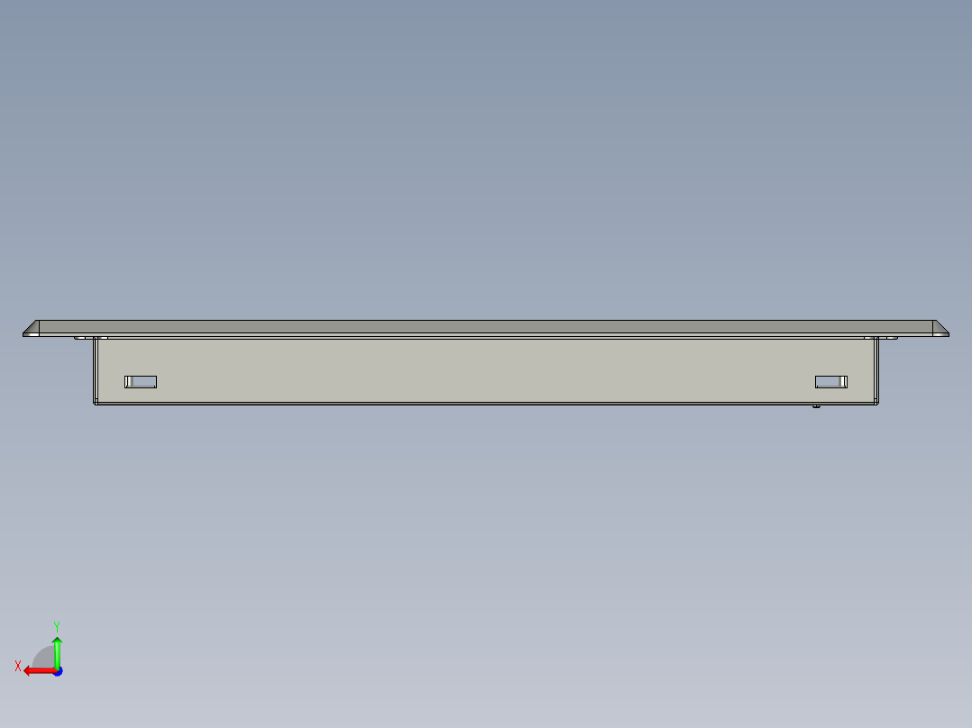 液晶面板3D后视图