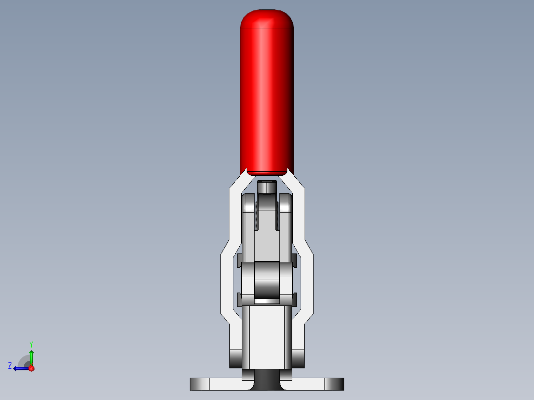 solidworks 高压250U肘节夹右视图