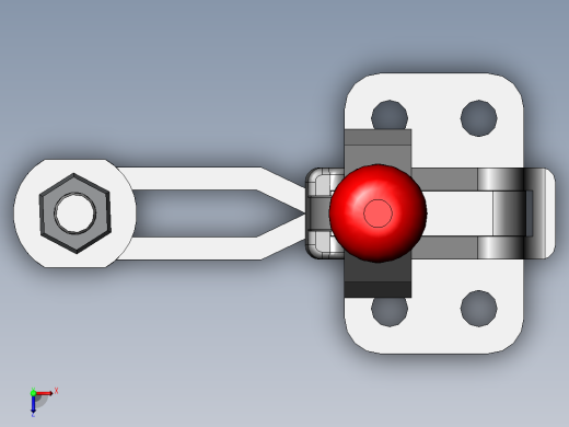 solidworks 高压250U肘节夹俯视缩略图