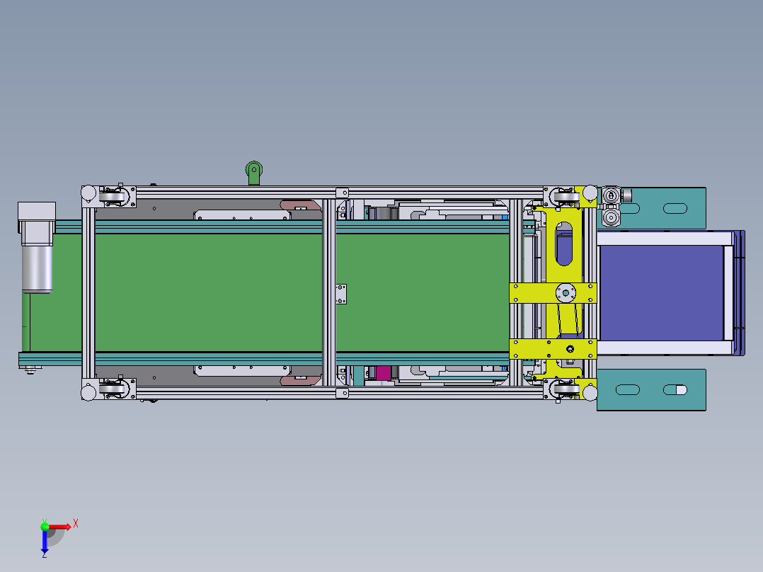 E136 周转箱自动投送机俯视图