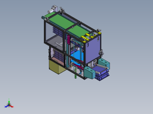 E136 周转箱自动投送机正等轴测缩略图