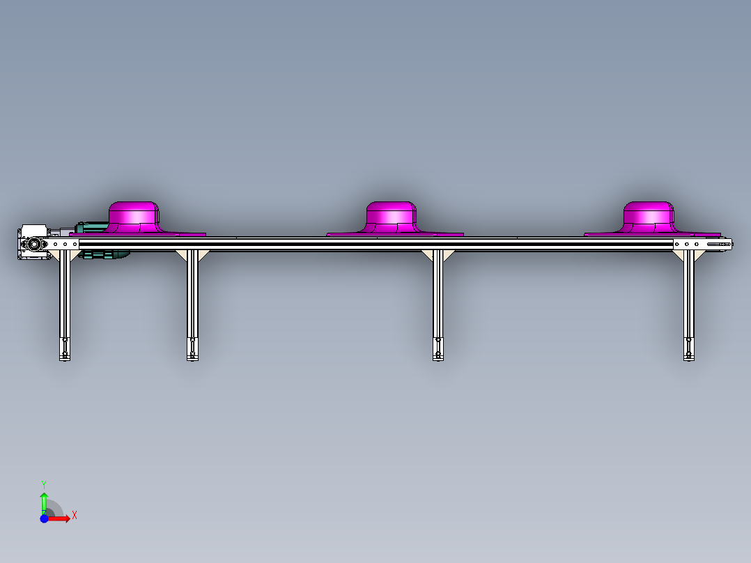 3轴手持式无刷万向节模型前视图