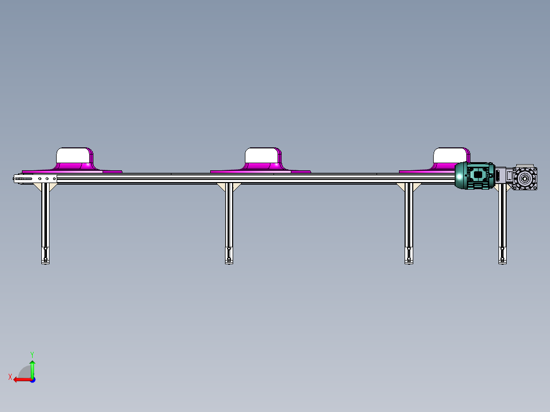 3轴手持式无刷万向节模型后视图