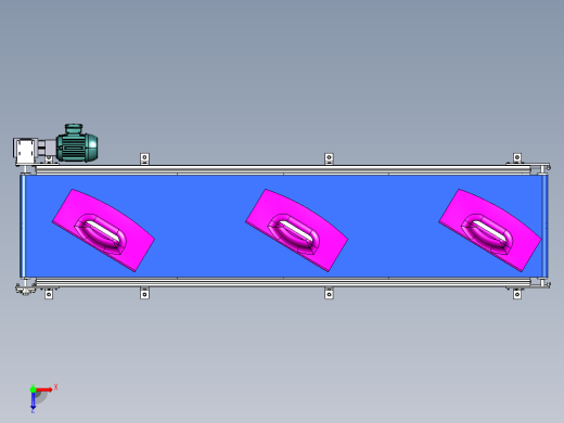 3轴手持式无刷万向节模型俯视缩略图