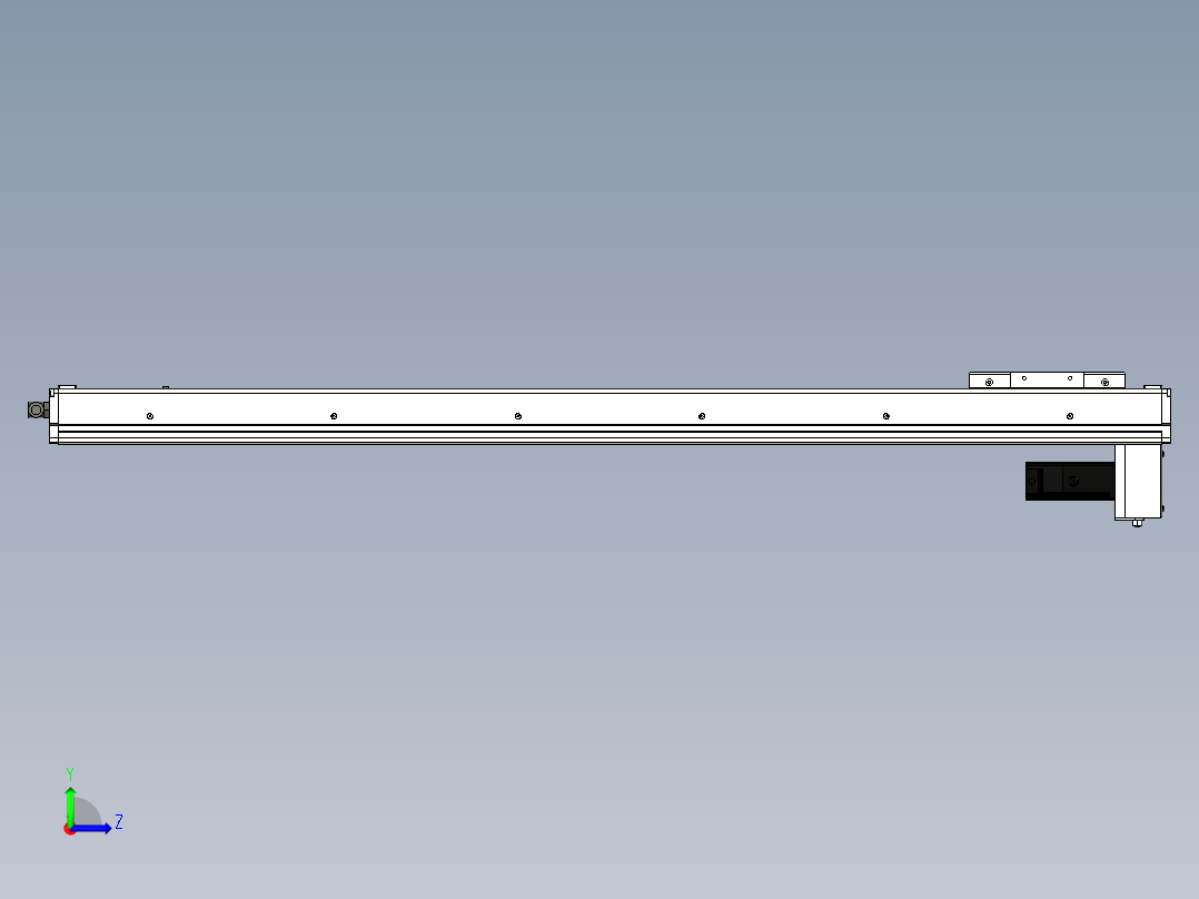 Toyo东佑达直线模组-ECH10-950-BM-100W左视图