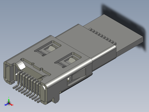 Micro HDMI（双向插入）正等轴测缩略图