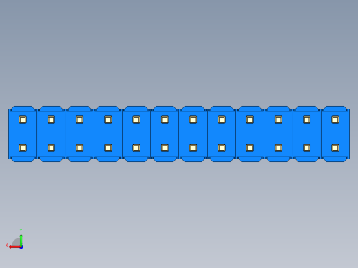 彩色公头100mil（2.54mm）系列-DS1021_blue_2x12p_100mil_Type43_rev1.0后视缩略图