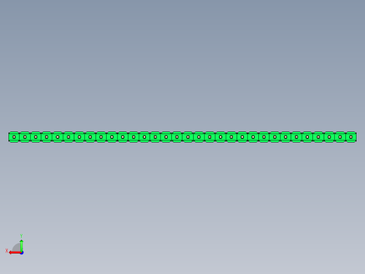 彩色公头100mil（2.54mm）系列-DS1021_green_1x32p_100mil_Type19_rev1.0后视缩略图