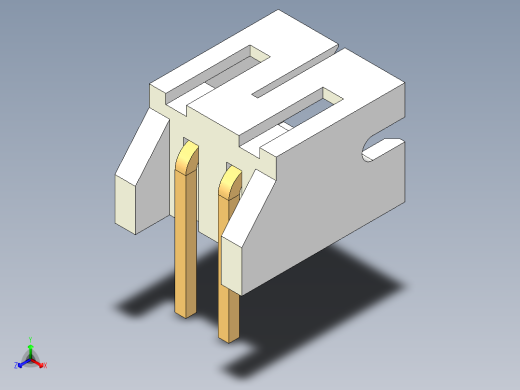 JST-S2B-PH-K-S正等轴测缩略图