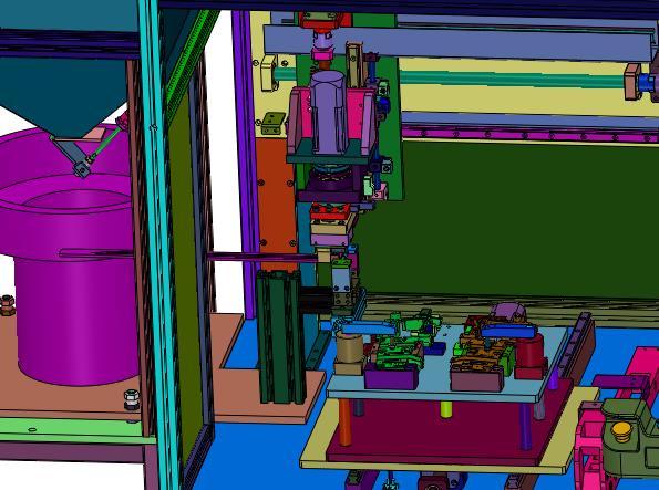 塑料产品金属卡扣的扣合设备