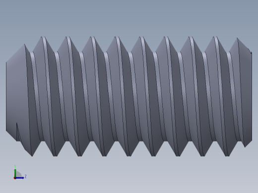 UNC 平头紧定螺钉-UNC SET SCREW 5-40 x0.250.SLDPRT左视缩略图