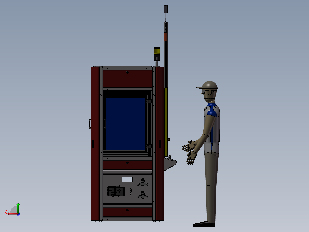 生产单元后视图