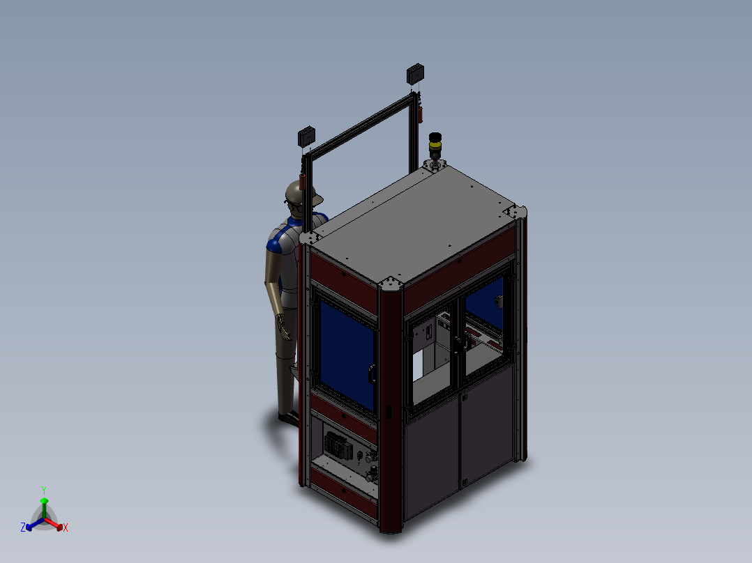 生产单元正等轴测图