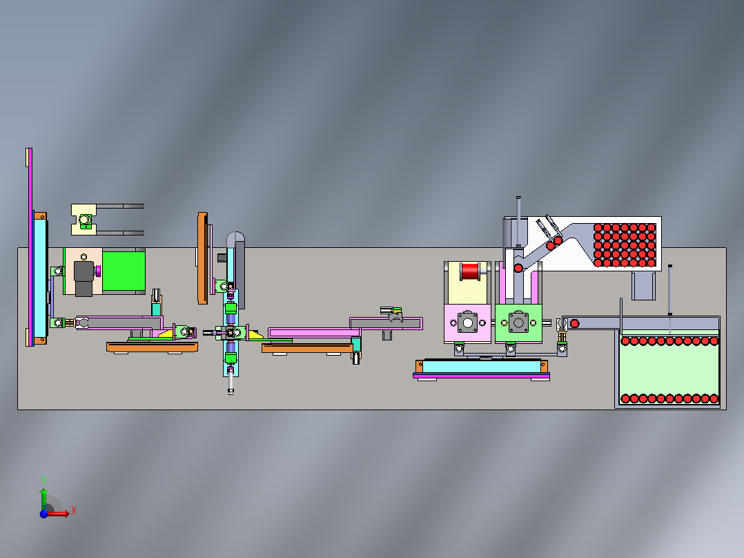 阳极自动化组装机前视图