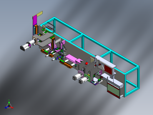 阳极自动化组装机正等轴测缩略图