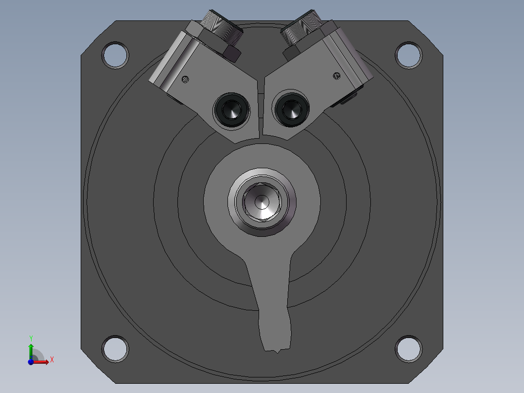 DSM-32-270-P-A摆动气缸前视图