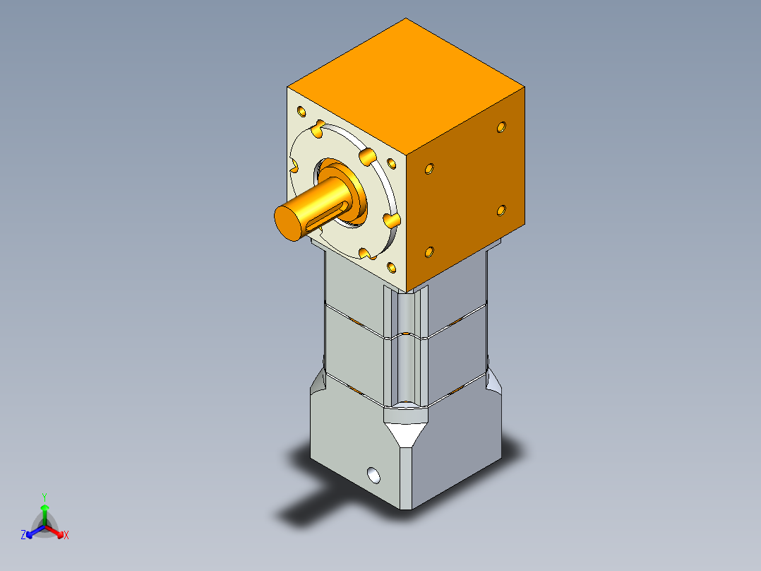 换向器PW70单轴 PGH60-L2 14-50-70-M4.stp主视图