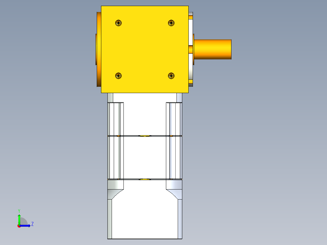 换向器PW70单轴 PGH60-L2 14-50-70-M4.stp左视图