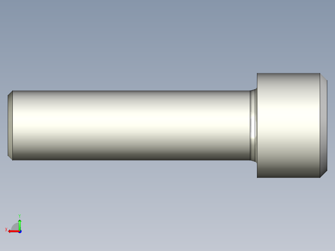 螺钉M14x1.5x50后视图