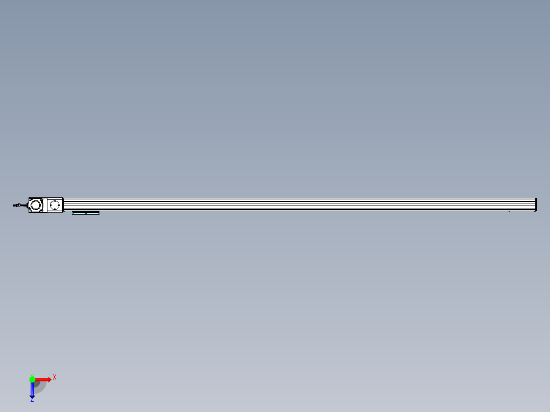 威洛博VBC同步带传动一无尘环境VBC14-L45-S2500-BL-ZP75-C3俯视图