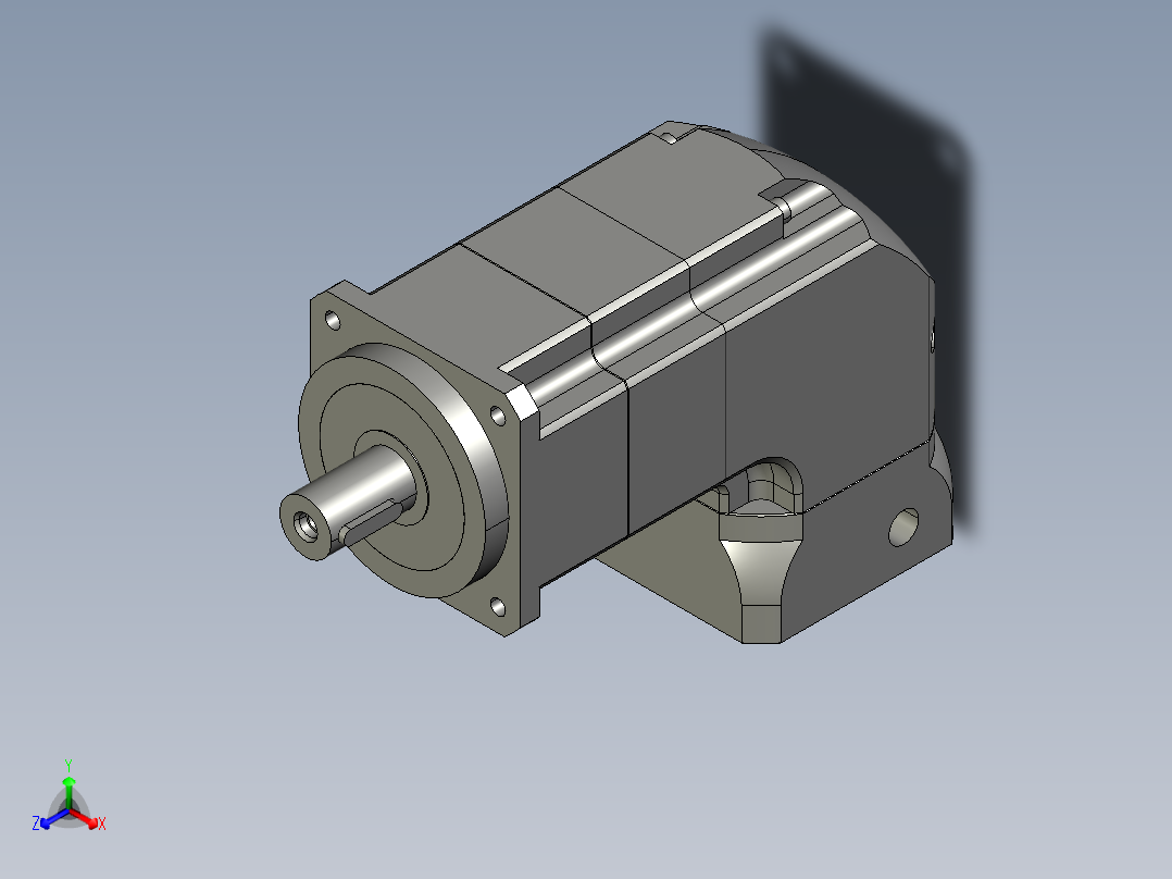 斜齿ZPGH090-L2 19-80-100-M6.STEP正等轴测图