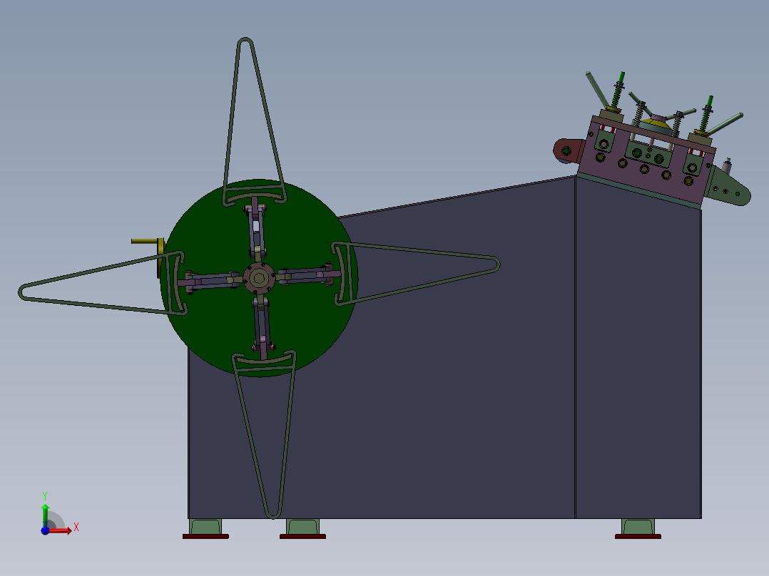 整平收料机前视图
