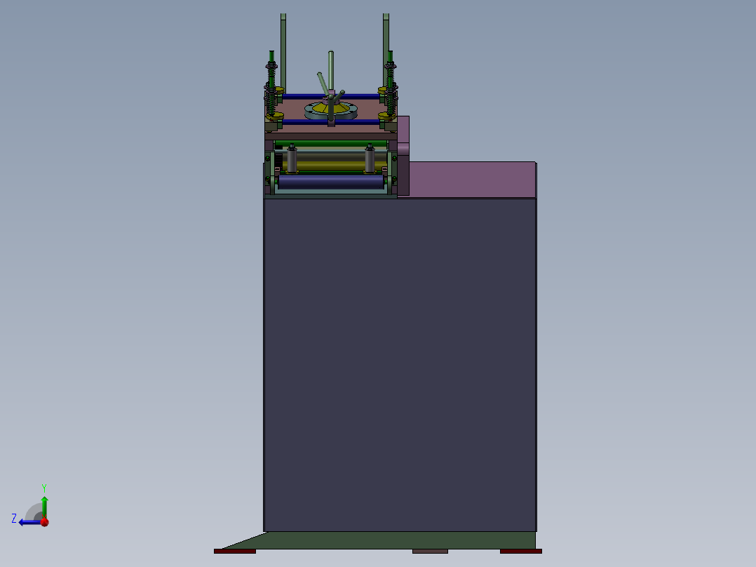 整平收料机右视图