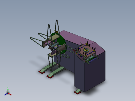 整平收料机正等轴测缩略图