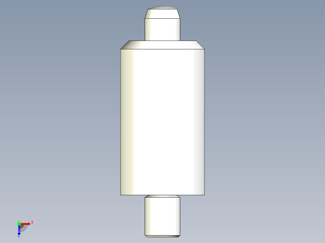 分割定位柱(焊接型)(無把手)2212-3D多系列多零件图纸模型俯视图