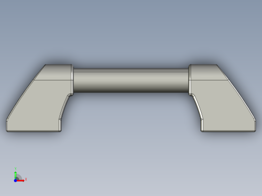 取手(鋁合金)RP-3D多系列多零件图纸模型前视缩略图