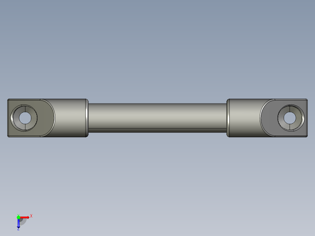 取手(鋁合金)RP-3D多系列多零件图纸模型俯视图